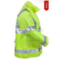 Men's High-Visibility Yellow Green Waterproof Work Jacket
